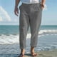 thumbnail image 1 of Pantalones largos para hombre, lisos, informales, con múltiples bolsillos y botones, para exteriores, rectos, para fitness, cargo, poliéster, 1 of 6