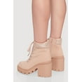 thumbnail image 3 of Women's Chunky Platform Combat Boots with Lurex Cuff, 3 of 3
