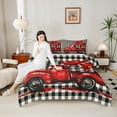thumbnail image 4 of Manfei Truck Car 2pcs Bedding Comforter Set for Female Men Teens,Red Love Heart Print Twin Comforter Sets,Valentine's Day Breathable Bedding Set,Ultra Soft Home Decor,Reversible, 4 of 8