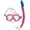 Pink/Aqua, variant on BODY GLOVE MISCHEIF YOUTH SWIM MASK-SWIMING-SNORKELING-DIVING-PANORAMIC VIEW