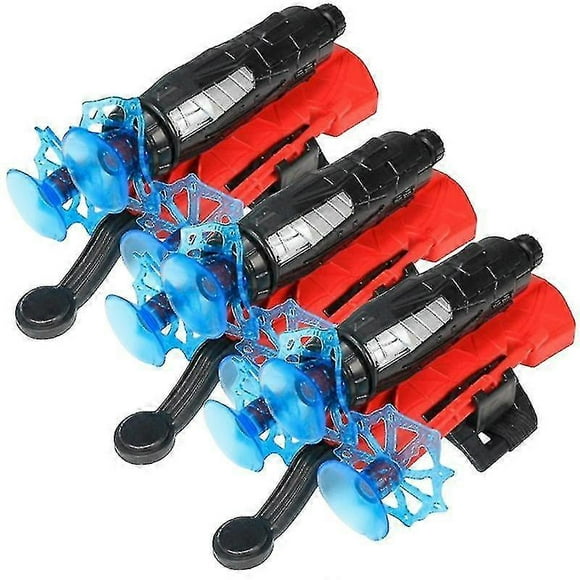3pcs Launcher Toys Spiderman Costume Gloves Spider-man Web Shooter Dart Blaster Kids