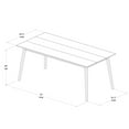 thumbnail image 6 of Plank+Beam 72" Mid Century Modern Dining Table, Solid Wood Kitchen & Dining Room Table for 6, Walnut, 6 of 8