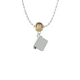 thumbnail image 2 of Delight Jewelry Silvertone Book Mia Monkey Charm Necklace, 2 of 4