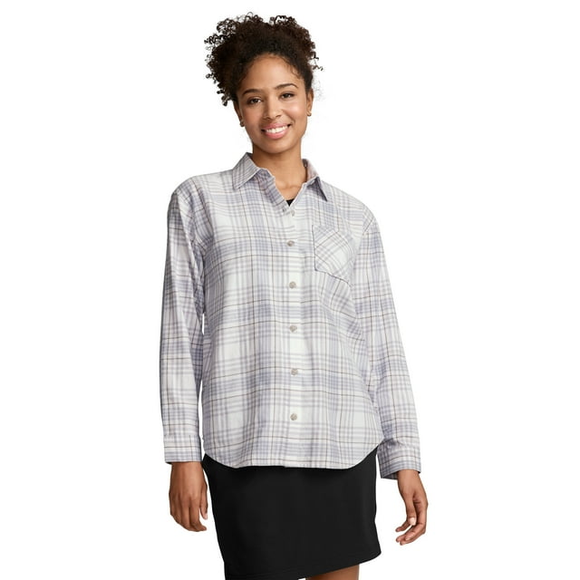 Jockey Chemise en Flanelle à Boutons pour Femmes