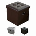 thumbnail image 5 of Storage Box Foldable Organization 3 Colors Useful Collapsible Foot Rest Stool for Bedroom., 5 of 5