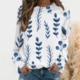 thumbnail image 4 of Durtebeua Long Sleeve Casual Loose Pullover Tops Women Cropped Hoodie Pullover, 4 of 4