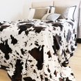 thumbnail image 2 of Flannel Fleece Cow Print Blanket Twin Size, Soft Cozy Plush Cow Blankets, Lightweight Microfiber Cow Print Throw Blanket for Couch Sofa Bed 60"x80", 2 of 6