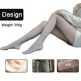 thumbnail image 4 of Collants Doublés pour Femmes, Faux Collants Translucides Nude Leggings, 4 of 6