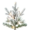 thumbnail image 2 of Vickerman 7.5' x 45" Flocked Slim Kiana Artificial Christmas Tree, 3mm LED Color Changing Lights, 2 of 7