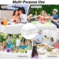 thumbnail image 4 of Disposable Plastic Tablecloth - 2 Pcs, 108 x 54 In/72 x 54 In, Waterproof Rectangular Picnic Table Cover for Outdoor & Indoor Parties, 4 of 15