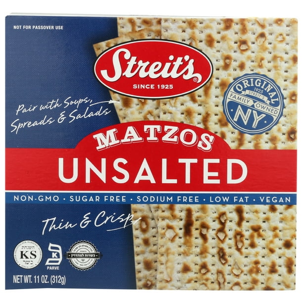Streit'S Matzo Unsalted, 11 Oz