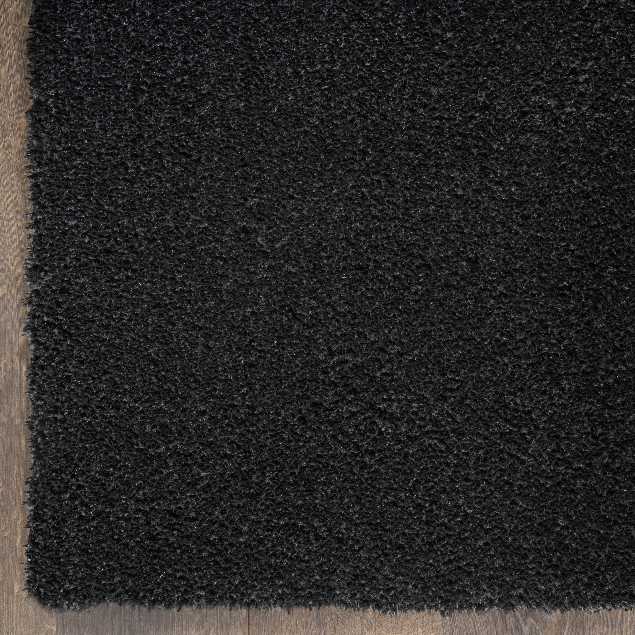 Nourison Pacific Shag 5'3" x 7'3" Black Shag Indoor Rug