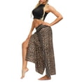 thumbnail image 5 of Liacowi Women Juniors Casual Baggy Pants Wide Leg Trousers Loose Boho Print Flowy Trousers Palazzo Pants for Yoga, 5 of 9