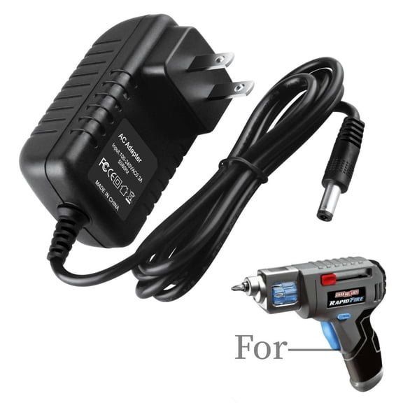 K-MAINS AC Adapter Power Cord Compatible With Channellock 1262476 Rapid Fire Cordless Screwdriver