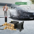 thumbnail image 7 of Mescukay Pressure Washer Pump, 4000PSI 4.4GPM 1" Shaft Horizontal TriplexPlunger Power Washer Pump Replacement Pumps Direct Drive Pump Compatible with GX340 GX390 GX270, 5 Nozzle Tips, 7 of 7