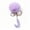J #t86, variant on Japceit 26 Letter Purple Velvet Ball Pendant, Alphabet Keychain and Backpack Small Pendant, Holiday Gift Accessory for Bag, Keys, and Decorative Charm