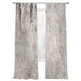 thumbnail image 7 of Gray Brown Sheer Curtains 84 Inch Length 2 Panels Set, Vintage Shabby Texture Making Old Voile Window Treatment Rod Pocket Curtains Sheers Drapes for Bedroom/Living Room/Kitchen 52"x84"x2, 7 of 7