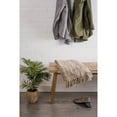 thumbnail image 2 of Stone Checked Plaid Throw, 2 of 7