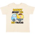 thumbnail image 3 of Inktastic Daddy Drives the Big Trucks with Dump Truck Boys or Girls Toddler T-Shirt, 3 of 5