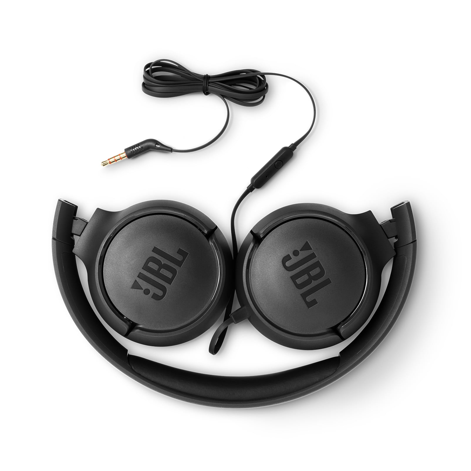 JBL Tune 500 - Wired on-ear headphones - Comfortable and powerful plug ‘n go headphones with JBL Pure Bass sound - Black