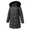 Darkgray_Chevron, variant on Women's Winter Down Coats Waterproof Thicken Hooded Insulated Quilted Puffer Jacket, Black L