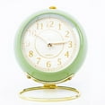 thumbnail image 1 of Reloj redondo, pequeño reloj redondo, reloj despertador circular para habitación, reloj de cuarzo redondo, rendimiento finamente afinado, 1 of 5