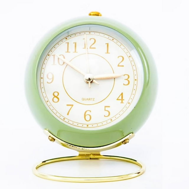 Reloj redondo, pequeño reloj redondo, reloj despertador circular para habitación, reloj de cuarzo redondo, rendimiento finamente afinado