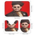 thumbnail image 3 of Bad Bunny-theme 4-Piece Shower Curtain Set with Rugs, Waterproof Bathroom Decor Set Includes Bath Mat, U-Shaped Rug, Toilet Lid Cover and Curtain with Hooks, 3 of 6
