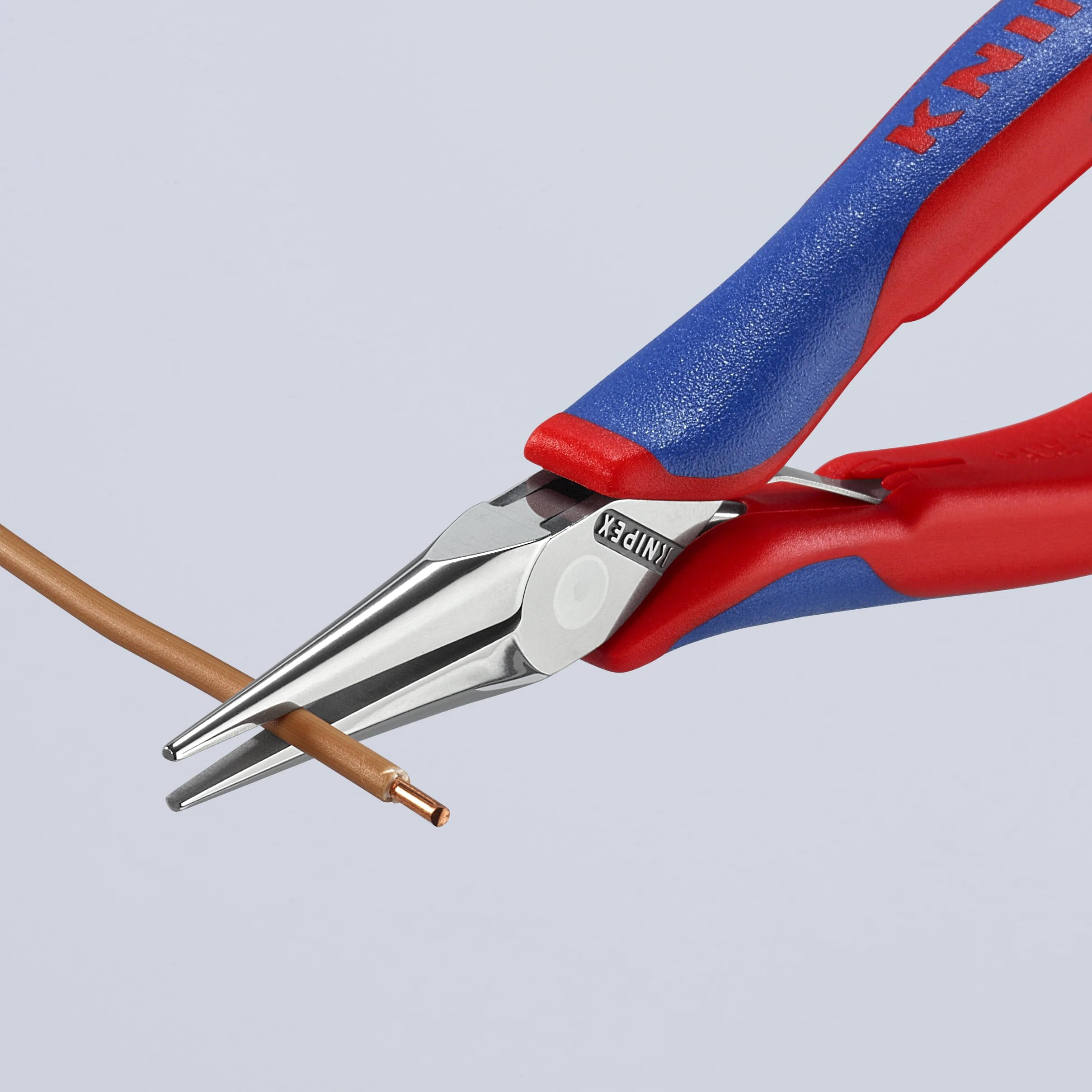 KNIPEX 5-3/4" Electronics Pliers w/Half-Round Jaw, Ergonomic Grip, 3562145 CA2