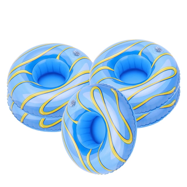 Beverage Cup Holders For Pool Inflatable Cup Coasters 10pcs Inflatable Drink Floats Beverage Cup Floating Holders For Swimming Pool Water Party