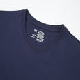 thumbnail image 3 of Men's T-Shirt Short Sleeve Crew Neck Casual Workout T-Shirt Navy 5# 2X-Large, 3 of 8
