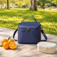 thumbnail image 7 of Insulated Lunch Bag for Women Men | Lunch Bag with Shoulder Strap | Reusable Insulated Lunch Tote for Work School | Navy Cooler Lunch Bag, 7 of 7