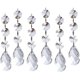 thumbnail image 1 of 20PCS DIY Teardrop Acrylic Crystal Drop Beads Adornos Árbol de Navidad Decoraciones Garland Chandelier Cristales colgantes para Wedding Party Celebration Decor, 1 of 4