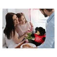thumbnail image 7 of DolliBu I LOVE YOU Super Soft Black Bear Plush- Cute Stuffed Black Bear Animal with Red Shirt For Valentine, Anniversary, Romantic Date, Boyfriend, or Girlfriend Gift - 9 Inches, 7 of 7