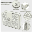 thumbnail image 3 of Monedero Multifuncional, Tarjetero, Bolsa Tipo Cartera Xtellar blanco, 3 of 3