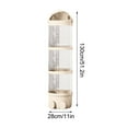thumbnail image 3 of Large Transparent Toy Storage Tube - 3-Tier Vertical Stuffed Animal Organizer for Kids, Plushie Holder with Easy Assembly, Space-Saving Design, Durable & Playful Theme, 3 of 7