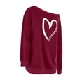 thumbnail image 4 of yillto Women's off Shoulder Tops Long Sleeve Casual Shirts Loose Lightweight Sweatshirt Fashion Ruched Tunics, 4 of 6