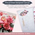 thumbnail image 4 of Kit de pintura por números Pink Picasso 41x51 cm Set floral, 4 of 9