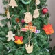thumbnail image 4 of 10 piezas de adornos navideños de madera sin terminar, rodajas de madera natural pretaladradas para manualidades, para pintar, decoraciones de bricolaje, 4 of 5