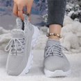 thumbnail image 6 of Willtoo Womens Cozy Lined Sneakers Lace Up Warm Plush Casual Walking Shoes Thick Sole Non Slip Athletic Shoes for Cold Weather, 6 of 6