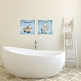 thumbnail image 2 of Black and Light Blue Pedestal Sink and Clawfoot Tub Adult Bathroom Decor; 2 - 12" x 12" Unframed Posters, 2 of 3