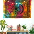 thumbnail image 2 of Multicolor Hippie Hamsa Poster Printed Multi-Styles Boho Indian Tie Dye Tapestry Wall Hanging Hippie Animal Printed Cotton Poster Wall Decor, 2 of 4
