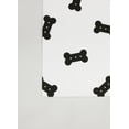 thumbnail image 7 of FloorPops Bones Black and White Washable Mat, 7 of 7