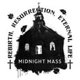 thumbnail image 2 of Men's Midnight Mass Autumn Church  Graphic T-Shirt, 2 of 5