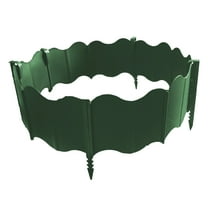 YiJuHui 20pcs Garden Edging Border, Plastic No Dig Landscape Borders, Interlock Decorative Gardens Fences Edging, Flexible Lawn Flower Bed Border, for DIY Patio Walkway Yard