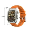 thumbnail image 3 of Wearable Watch Multifunction Rectangular Screen Wireless Magnetic Charging NFC Control Motion Record IP68 Watertightness Bluetooth Function, 3 of 9