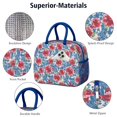 thumbnail image 4 of Flower Lunch Bag for Women Men Reusable Insulated Lunch Bags, Leakproof Cooler Food Lunch Tote Bag, Large Capacity Lunch Box for Work School Travel Picnic, 4 of 7