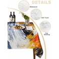 thumbnail image 2 of Oil Painting Table Cloth, Modern Abstract Colorful Smear Aesthetic Waterproof Tablecloth for Rectangle Tables, Reusable Washable Fabric Table Cover for Restaurant Kitchen Dining Tables 60"x120", 2 of 6