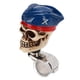 thumbnail image 2 of Spinner con forma de calavera para volante, pomo giratorio de resina de 3cm de diámetro, potenciador para coches, camiones, tractores y barcos, 2 of 12