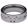 thumbnail image 4 of Wolf and Butterfly Tungsten Carbide Ring, 4 of 6